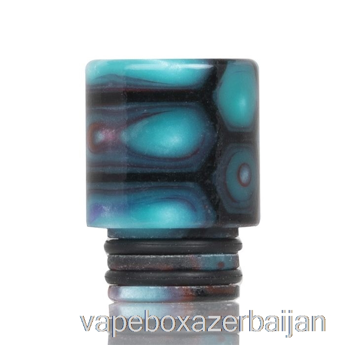 Vape Box Azerbaijan 510 TALL Snakeskin Resin Drip Tip Blue